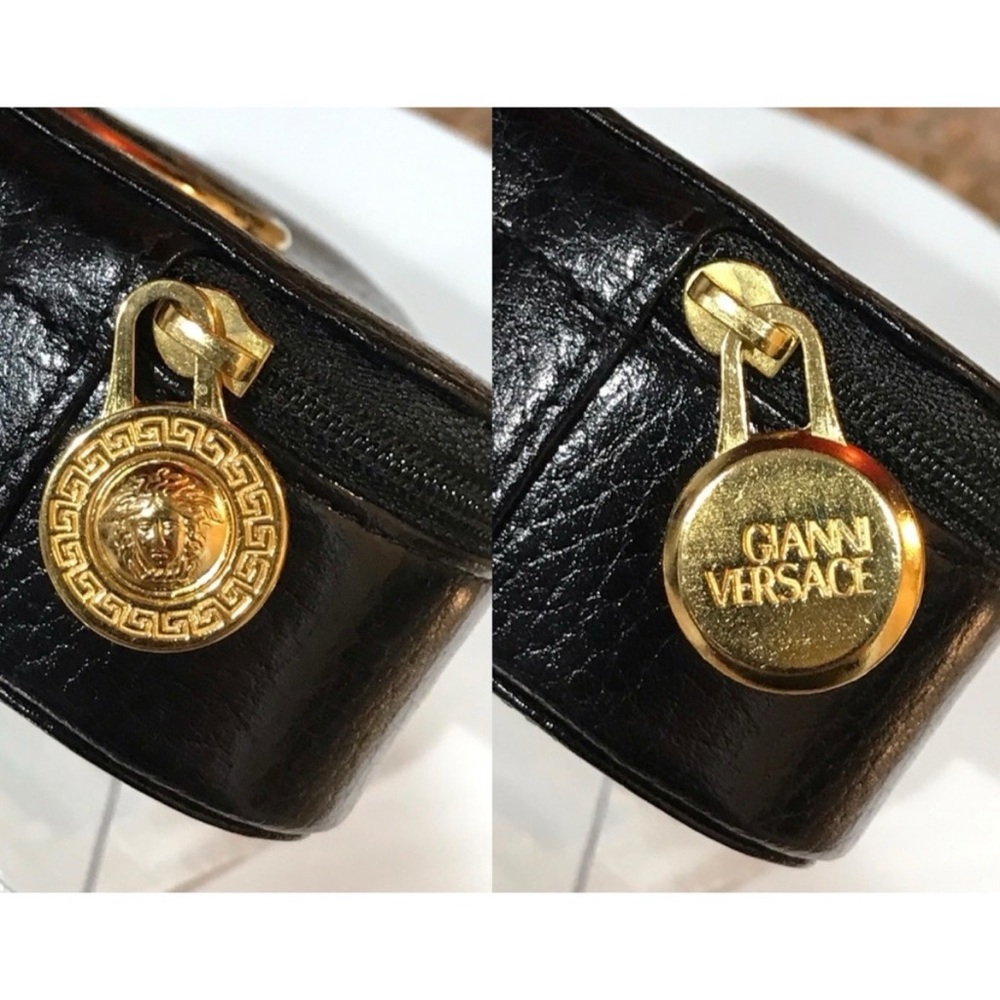 Gianni Versace Black Leather Medusa Jewelry Case - Picture 11 of 13